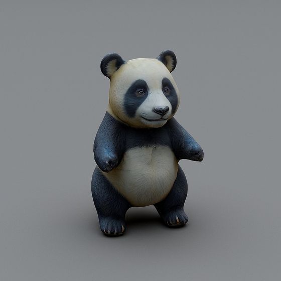Adorable Low-Poly Red Panda 3D model