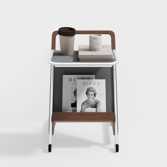 Modern Mobile Reading Corner 3D model