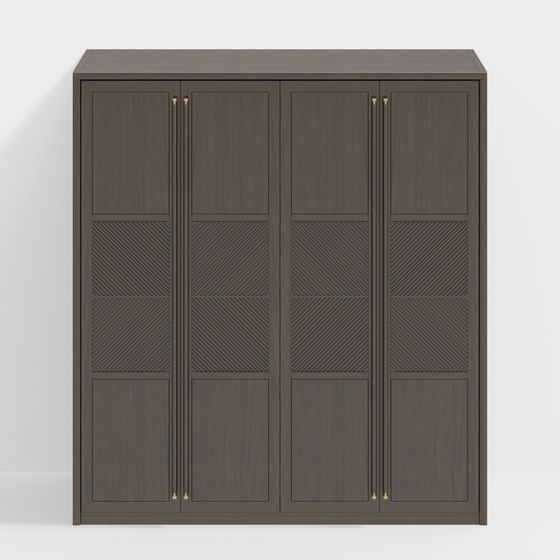 Elegant Minimalist Storage Cabinet 3D model