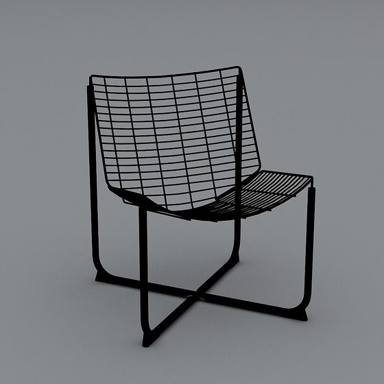 Stylish Mesh Chair 3D model for Modern Spaces