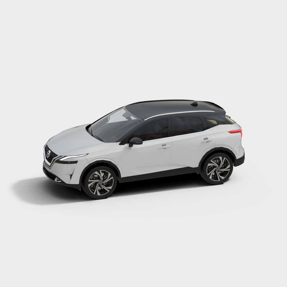 Stylish Low-Poly SUV 3D model