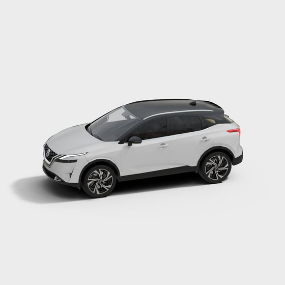 Stylish Low-Poly SUV 3D model