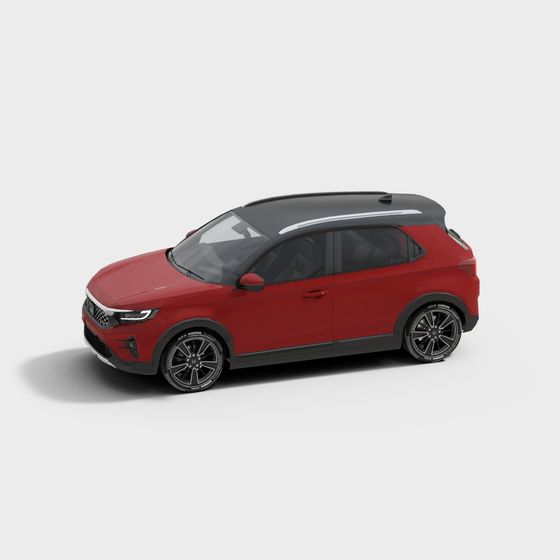Stylish Low-Polygon SUV 3D Model