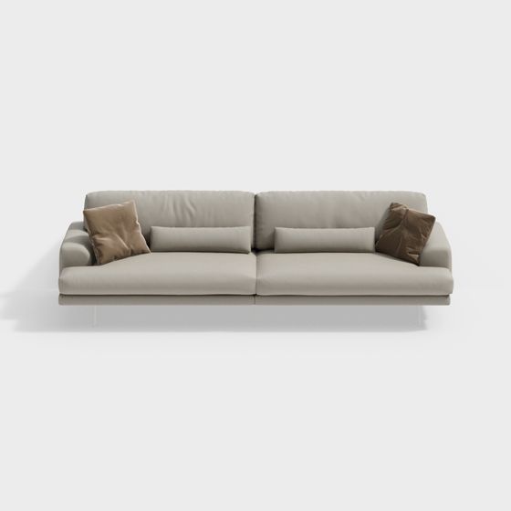 Low-Poly Modern Sofa 3D model