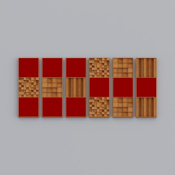 Stylish Modular Bookshelf 3D model for Creative Spaces