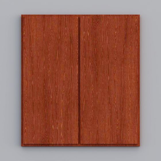 Realistic Wooden Door 3D model