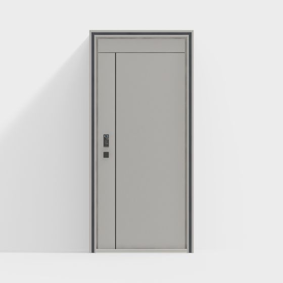 Contemporary 3D Model of Minimalist Door