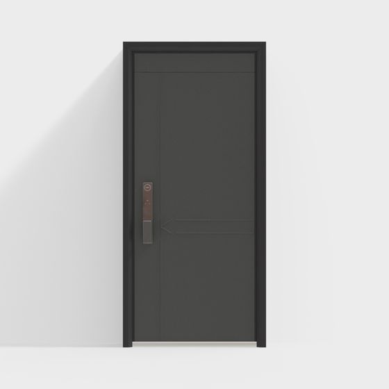 Elegant Minimalist Door 3D model
