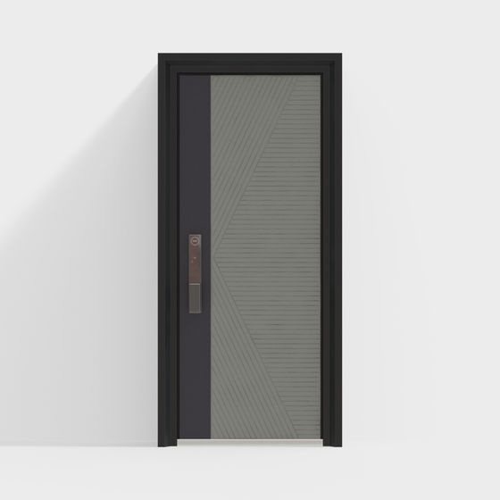 Futuristic Black Door 3D model