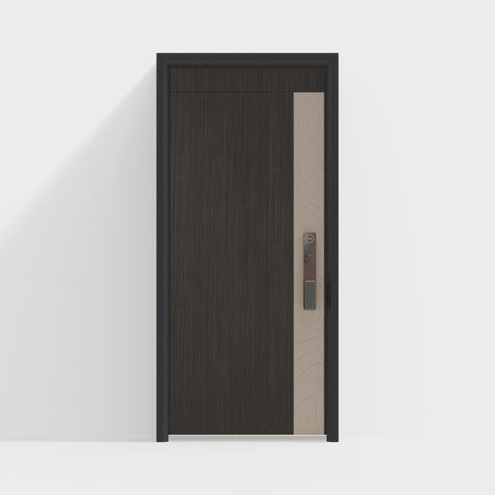 Stylish Minimalist Door 3D Model for Modern Spaces