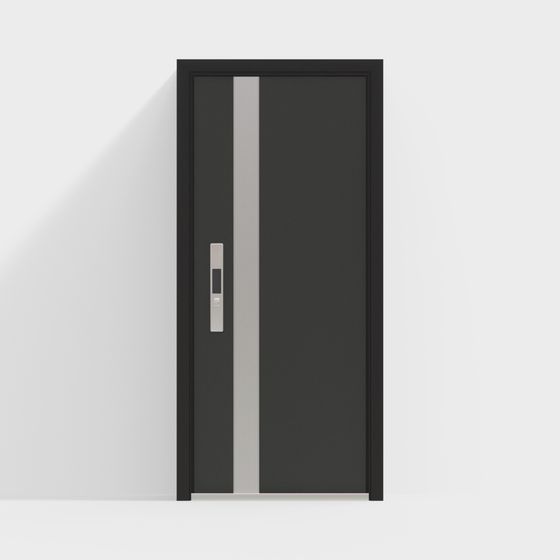 Stylish Low-Poly 3D Door Model for Modern Designs