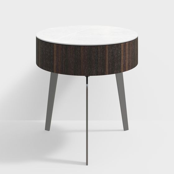 Chic Round Table 3D model for Creative Spaces