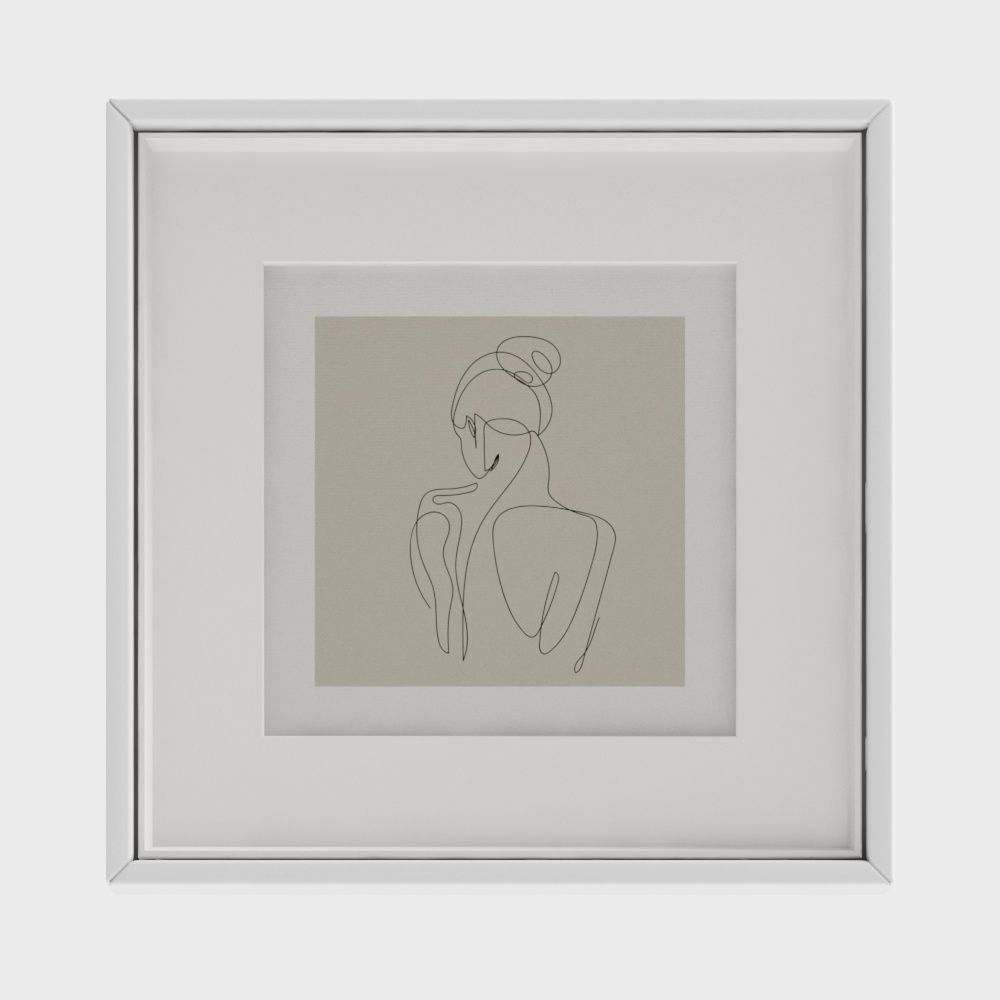 Line Dancer Low Poly 3D Model