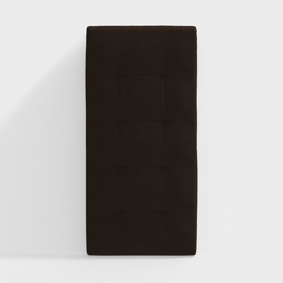 Elegant Black Fabric Sofa 3D model for Modern Interiors