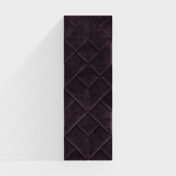 Elegant Diamond Texture Wall Panel 3D model