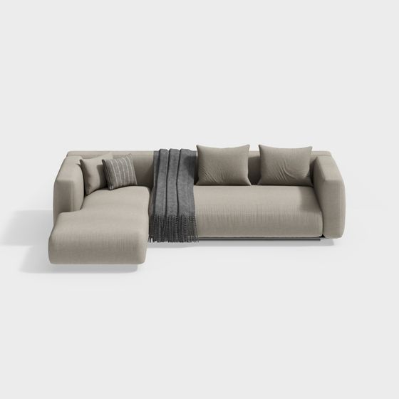 Sofá Chaise Longue Grandemare de Flexform