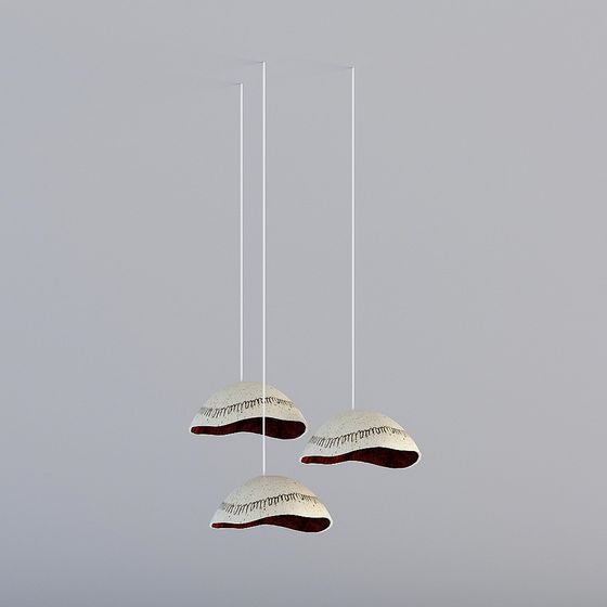 Unique Low-Poly Style 3D Pendant Light Model