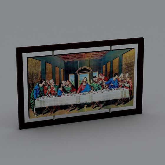 The Last Supper Low-Poly 3D Model