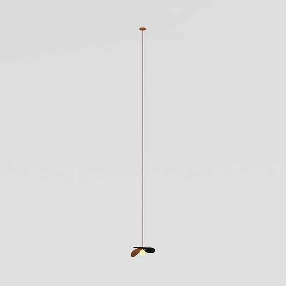 Elegant Low-Poly Pendant Light 3D model