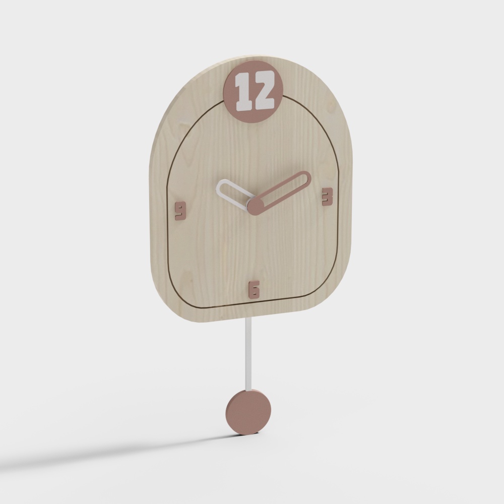 นาฬิกาน่ารักไม้