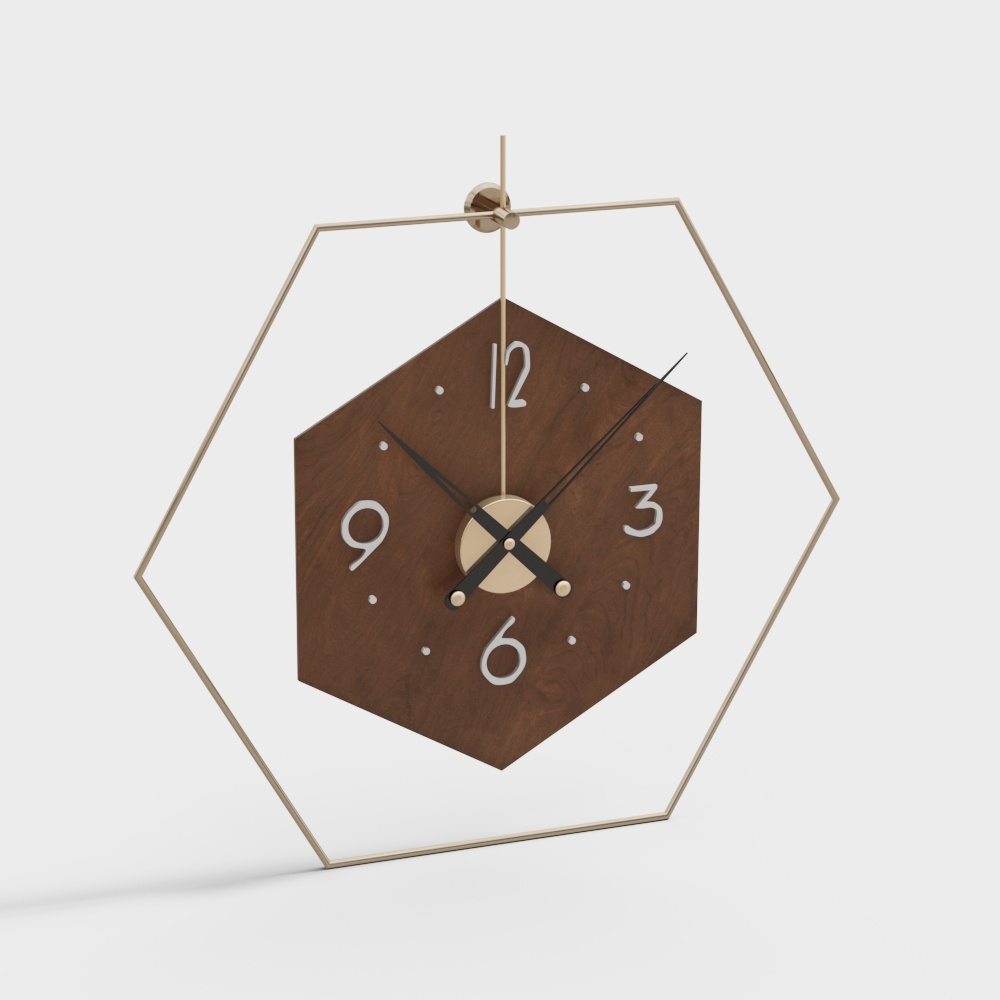 Wooden Modern Minimalist Clock