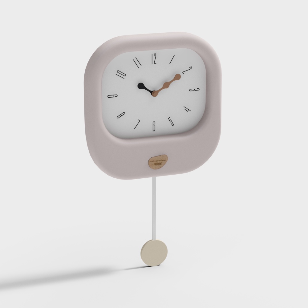Cream Colored Wind Clock