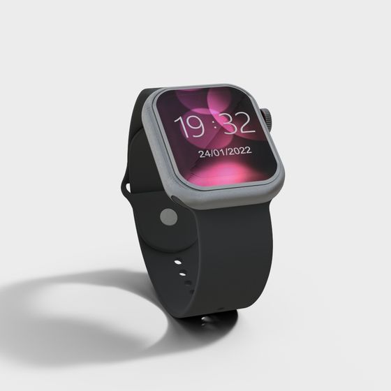 Sleek Smartwatch 3D Model