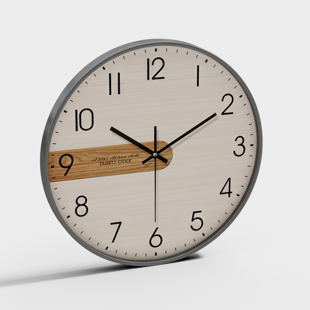 Modern Wooden Clock