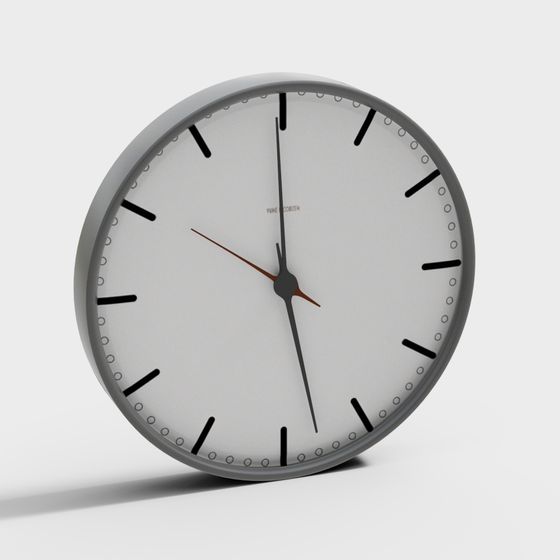 Minimalist 3D Clock Model with Elegant Design