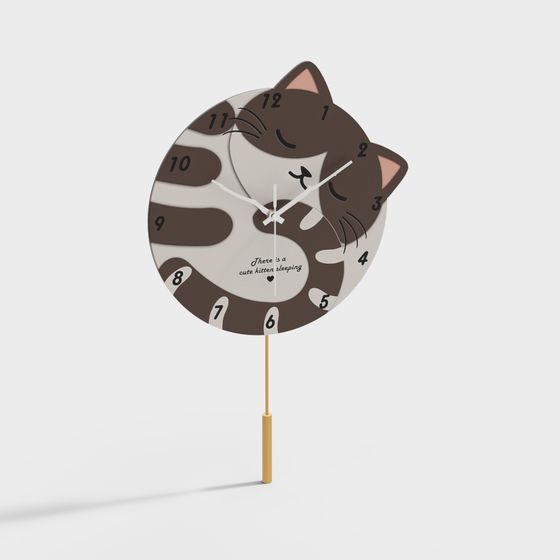 นาฬิกาสติกเกอร์สไตล์การ์ตูนทันสมัย