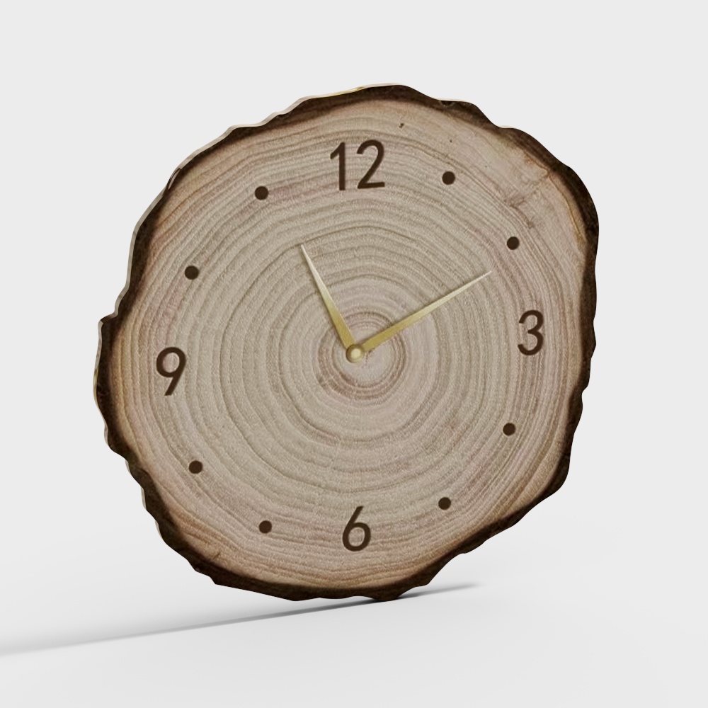 Wooden Modern Clock