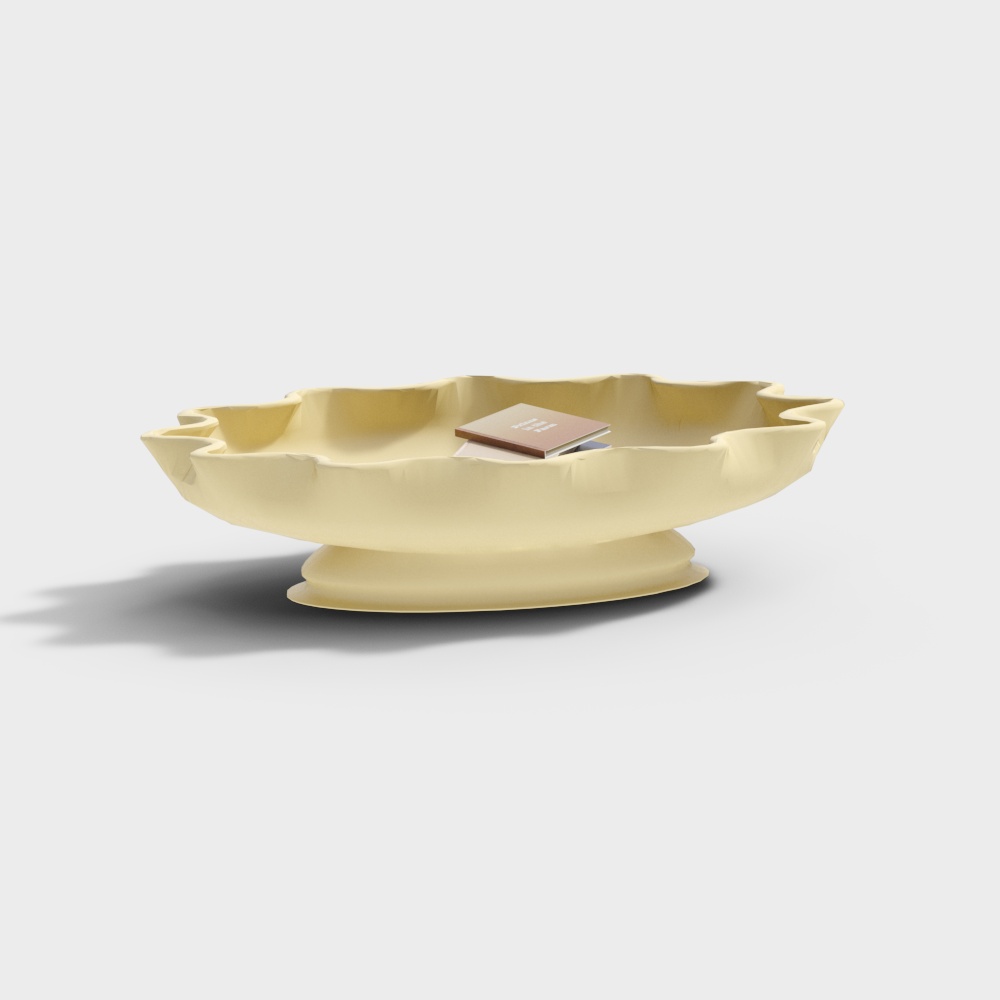 Wavy Flower Plate 3D Model