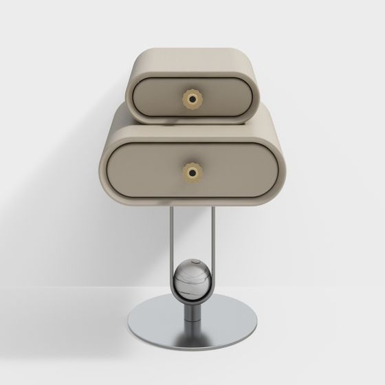 Streamlined Nightstand 3D model
