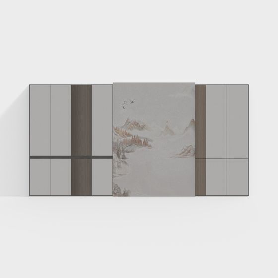 Mountain Landscape Screen 3D model