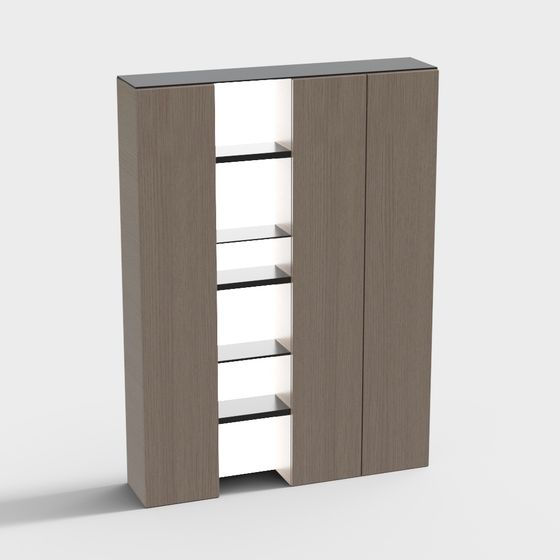 Urban Bookshelf 3D model for Modern Interiors