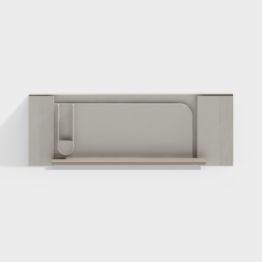 現代奶油風格背景牆