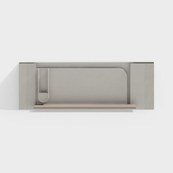 現代奶油風格背景牆