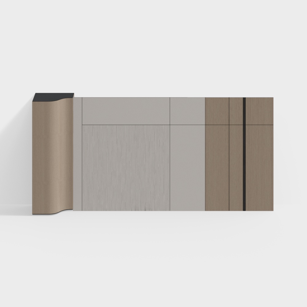 Solid Wood Background Wall