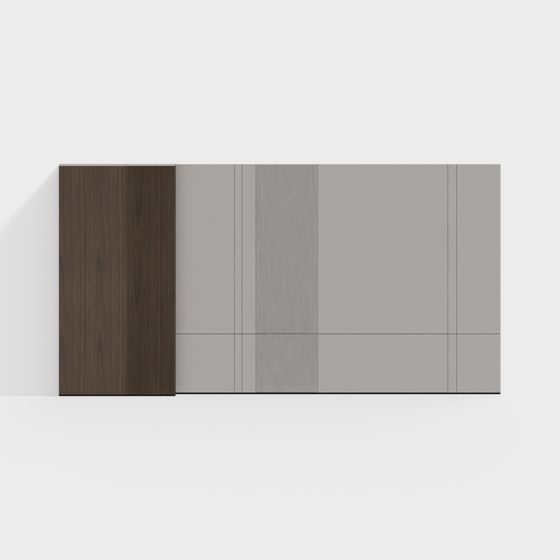 Modern Minimalist Low-Poly 3D Model for Interior Design