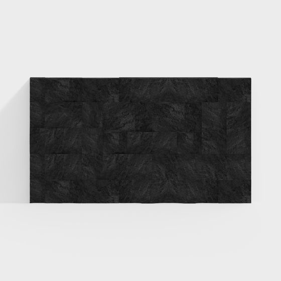 Black Slate Wall Panel 3D model for Modern Interiors