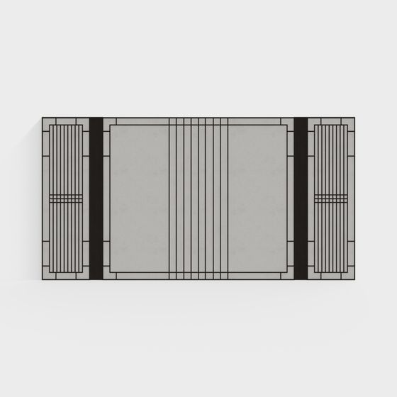 City Window 3D model - Low Poly Design