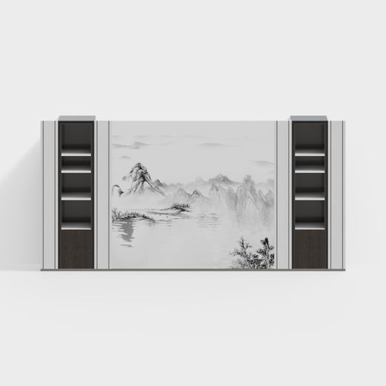 New Chinese-Style Background Wall