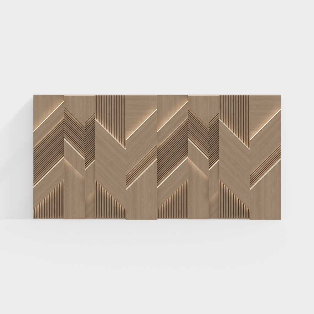 Solid Wood Background Wall