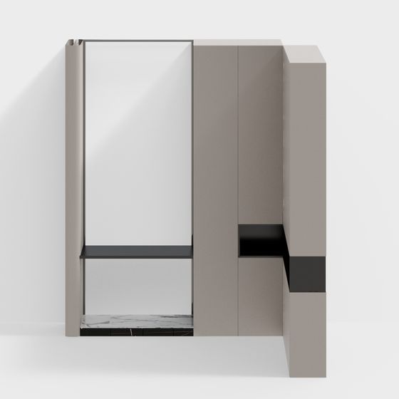 Sleek Low-Poly 3D Model for Modern Designs