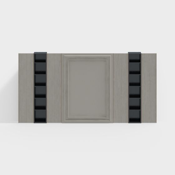 Minimalist Bookshelf 3D model