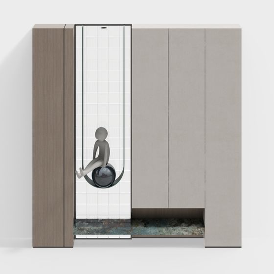 The Peeping Door 3D model for Creative Spaces