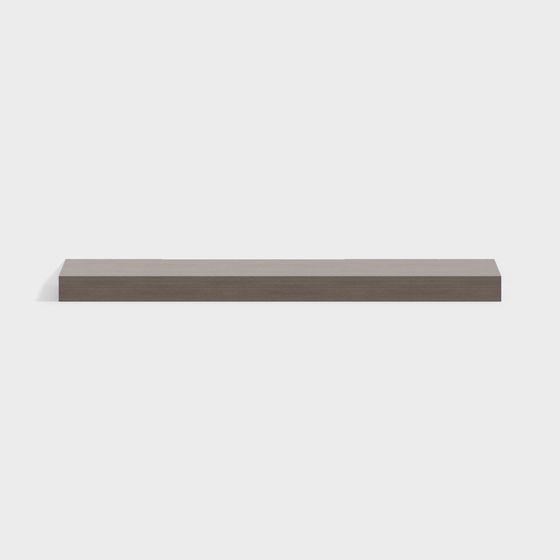 Solid Wood TV Cabinet 3D Model in Brown