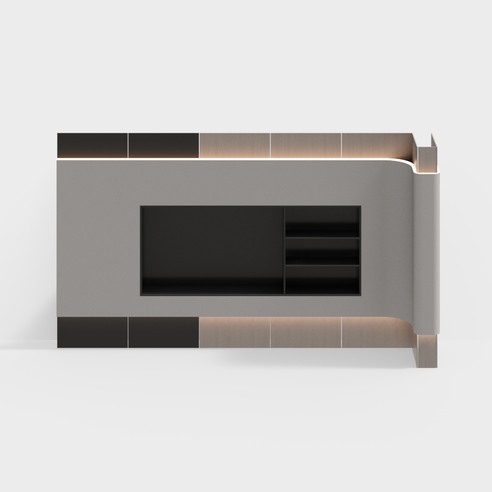 Mur de fond de télévision moderne