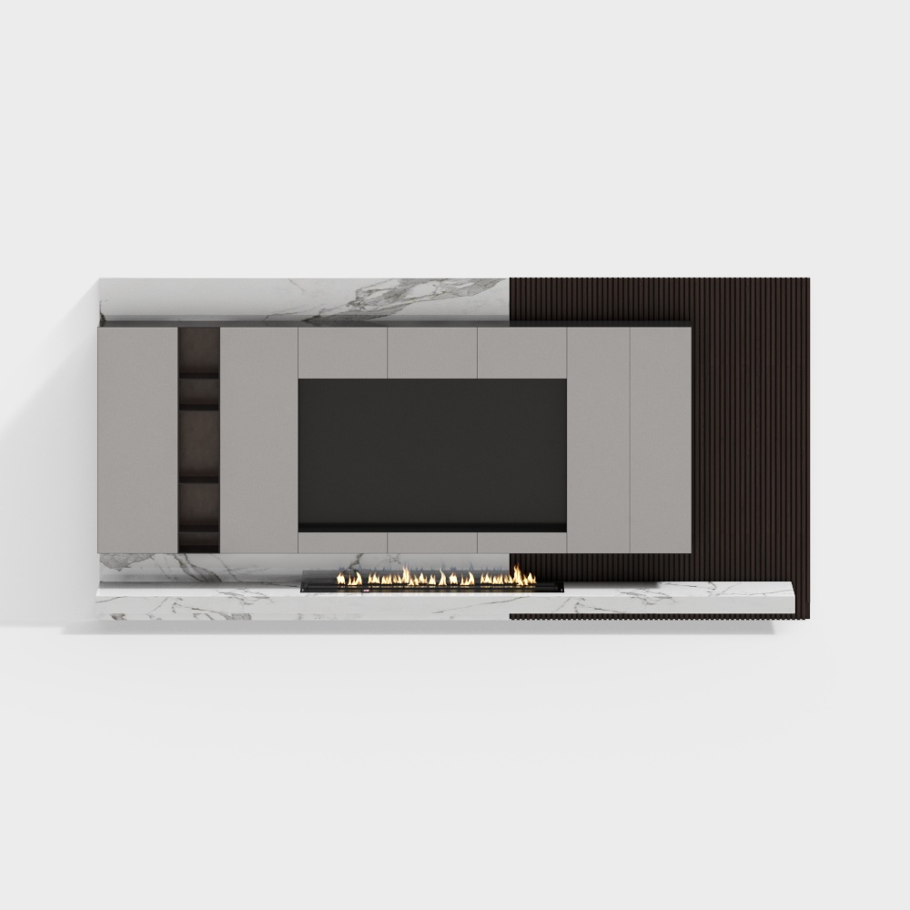 Mur de fond de télévision moderne