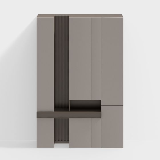 Minimalist Abstract 3D Model for Modern Interiors